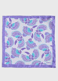 Paul Stuart Printed Silk Pelican Print Pocket Square, thumbnail 2