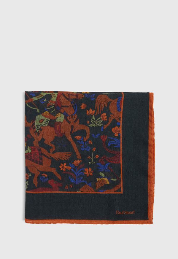 Paul Stuart Medieval Print Pocket Square, image 2