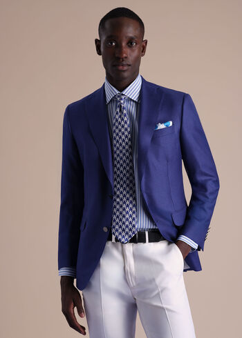 Paul Stuart PS Nickel Logo Leather Belt