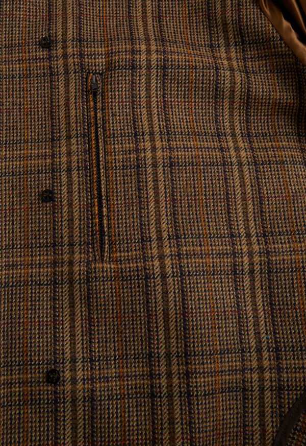 Paul Stuart Plaid Short Coat, image 3