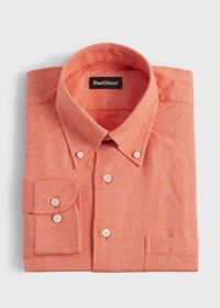 Paul Stuart Cotton Flannel Herringbone Sport Shirt, thumbnail 1