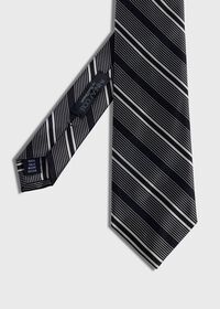 Paul Stuart Silk Woven Deco Stripe Tie, thumbnail 1