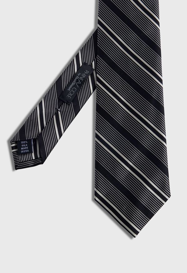 Paul Stuart Silk Woven Deco Stripe Tie, image 1