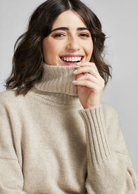 Paul Stuart Cashmere Cropped Turtleneck Sweater, thumbnail 7