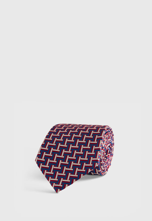 Paul Stuart Woven Silk Basketweave Tie, image 1