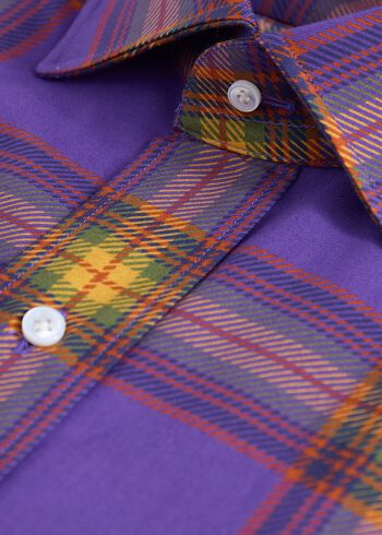 Paul Stuart Plaid Print Sport Shirt