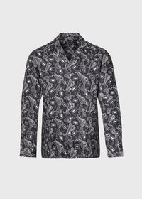 Paul Stuart Printed Linen Camp Collar Sport Shirt, thumbnail 1