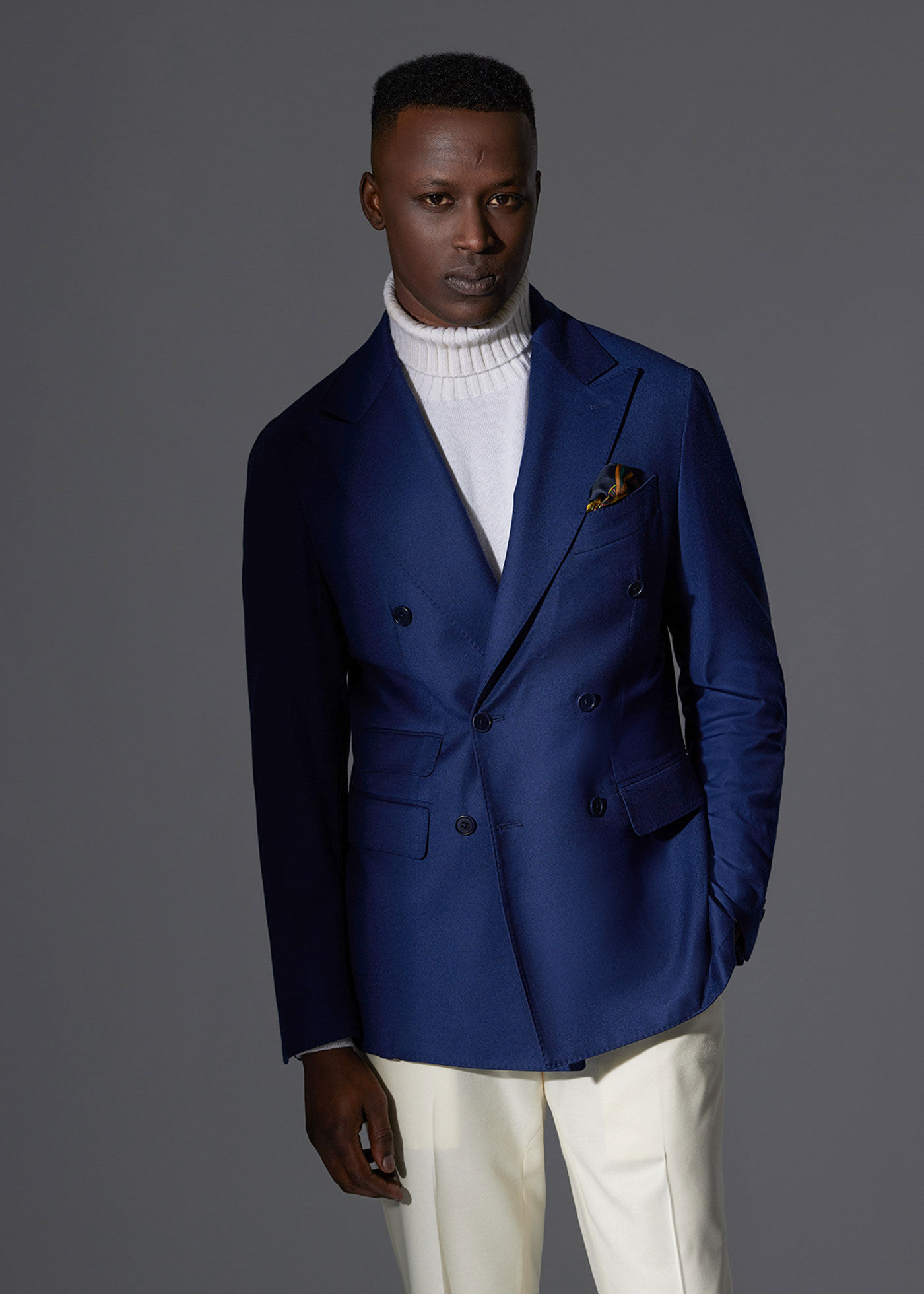 Silk & Wool Double Breasted Jacket