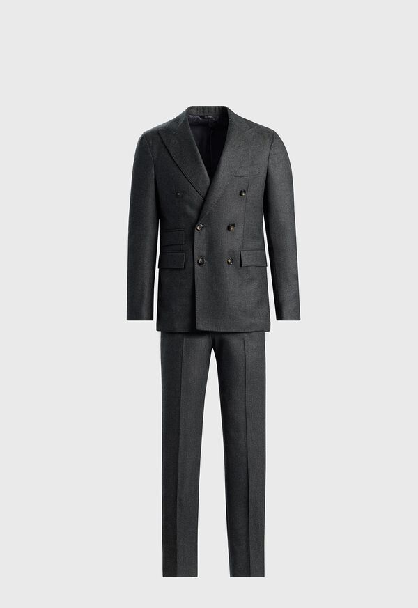 Paul Stuart Double Breasted Wool Houndstooth Suit