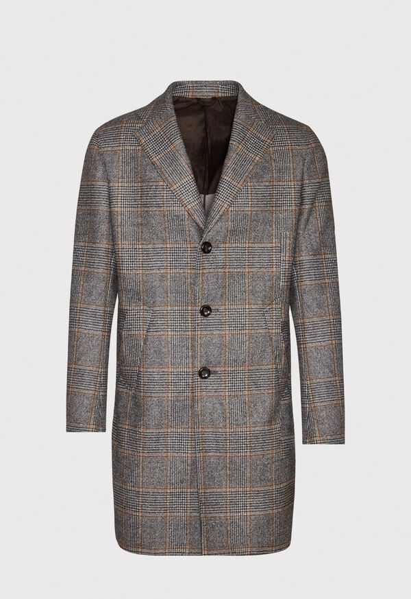 Paul Stuart Merino Wool Glenn Plaid Coat, image 1