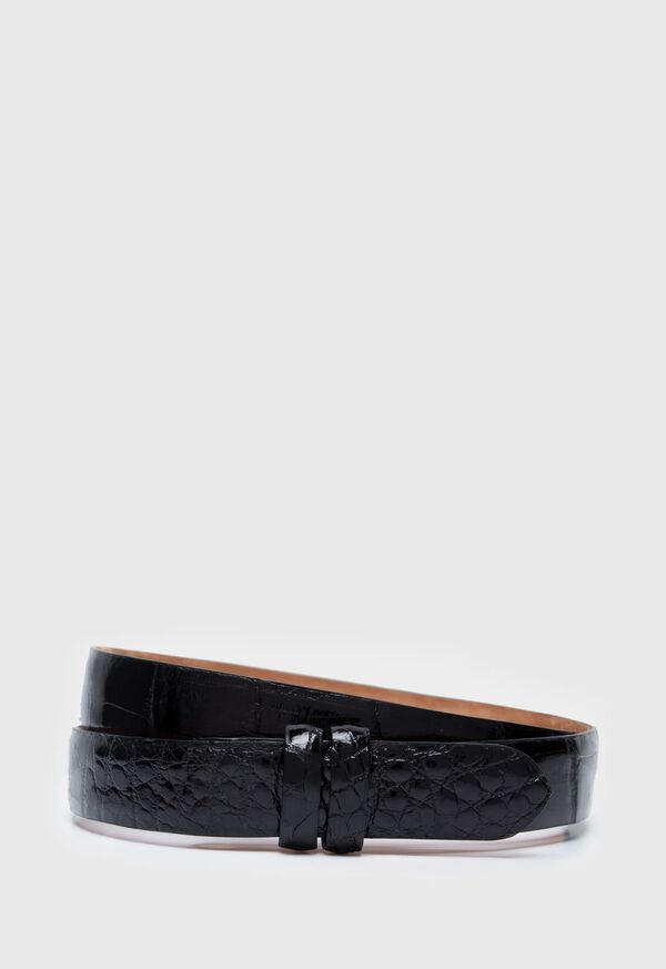 Paul Stuart Alligator Slide Strap Belt, image 1