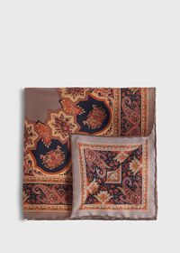 Paul Stuart Silk Twill Paisley Pocket Square, thumbnail 1