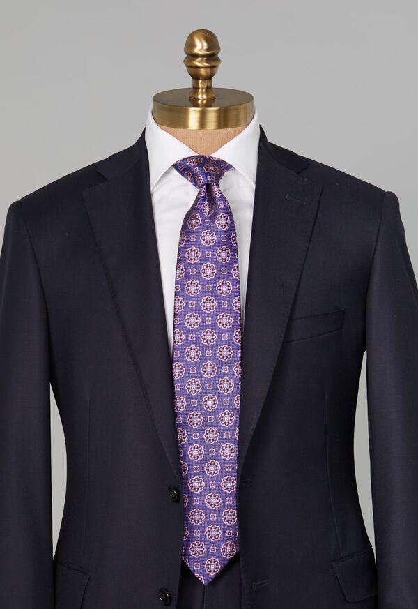 Paul Stuart Woven Floral Medallion Tie, image 2