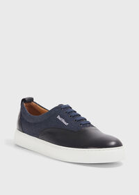 Paul Stuart Star Leather and Denim Sneaker, thumbnail 2