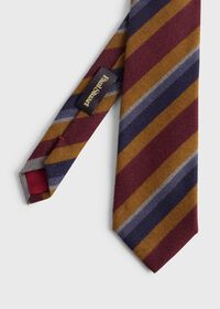 Paul Stuart Printed Multi Color Stripe Tie, thumbnail 1