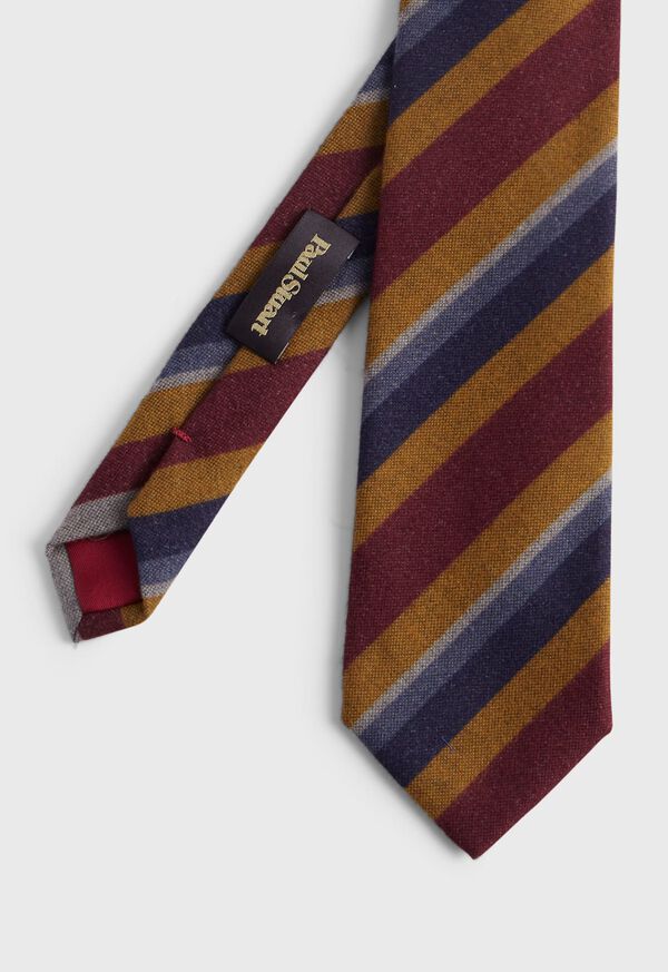 Paul Stuart Printed Multi Color Stripe Tie, image 1