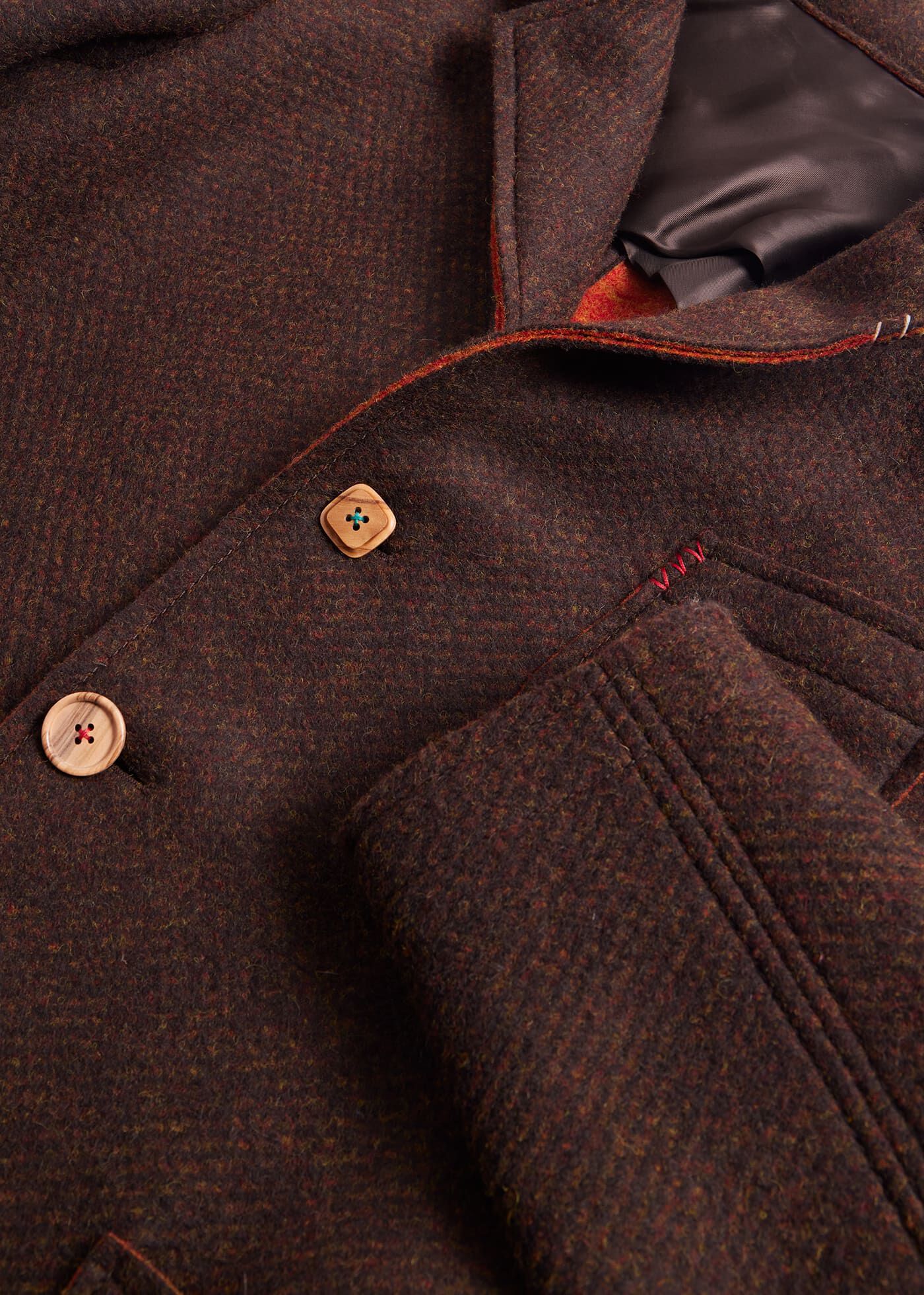 Wool Raw Edge Jacket