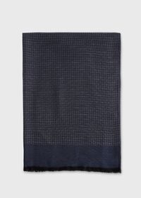 Paul Stuart Two Tone Houndstooth Scarf, thumbnail 1