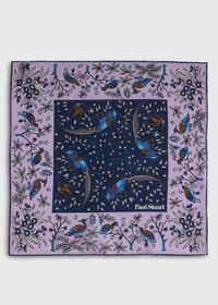 Paul Stuart Wool & Silk Forest Print Pocket Square, thumbnail 2