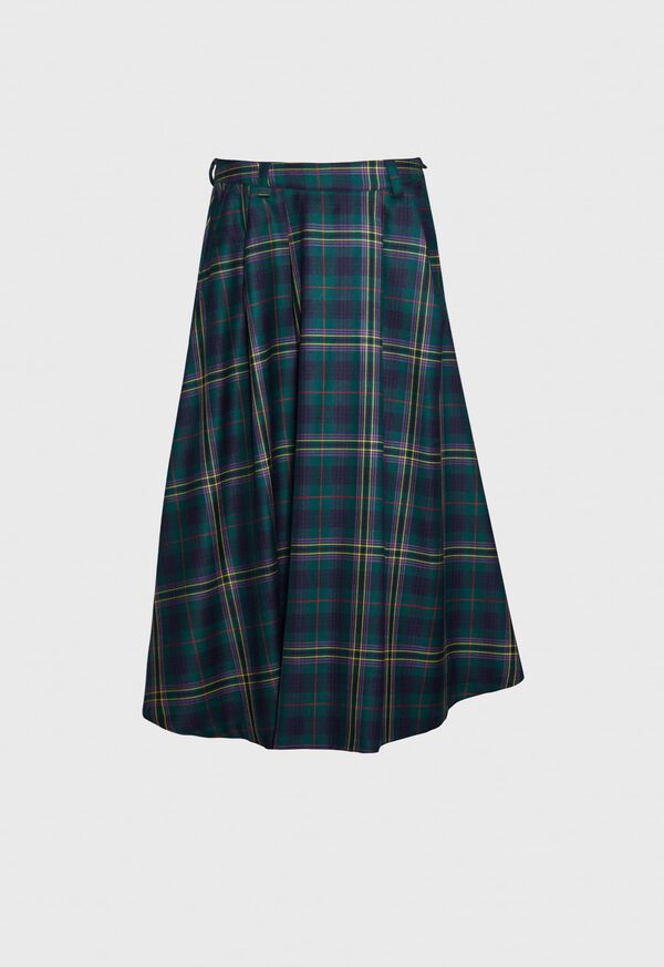 Paul Stuart Tartan Overcheck Skirt, image 1