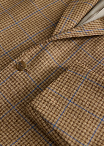 Paul Stuart Deco Plaid Wool Jacket