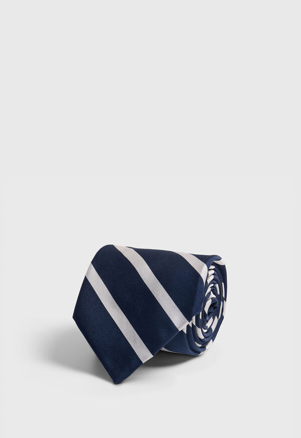 Paul Stuart Woven Silk Regimental Stripe Tie, image 1
