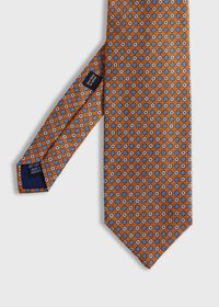 Paul Stuart Printed Silk Floral Medallion Tie, thumbnail 1
