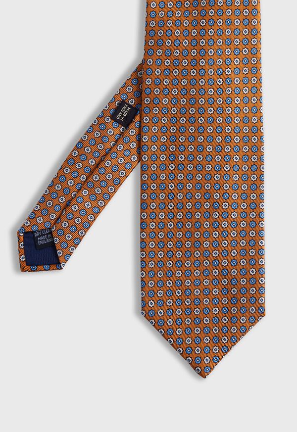 Paul Stuart Printed Silk Floral Medallion Tie, image 1