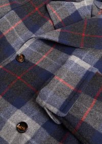Paul Stuart Tartan Plaid Wool Overcoat, thumbnail 2
