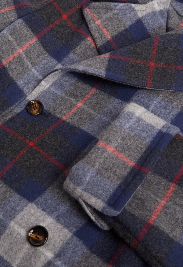 Tartan Plaid Wool Overcoat