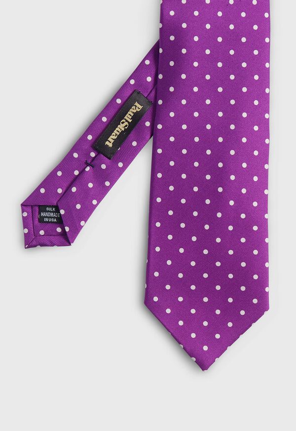 Paul Stuart Printed Silk Dot Tie, image 1