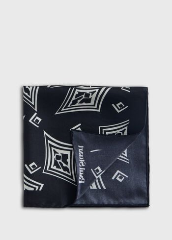 Paul Stuart Geometric Print Pocket Square