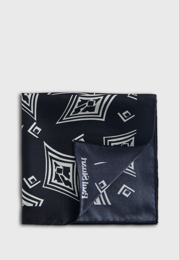 Paul Stuart Geometric Print Pocket Square, image 1