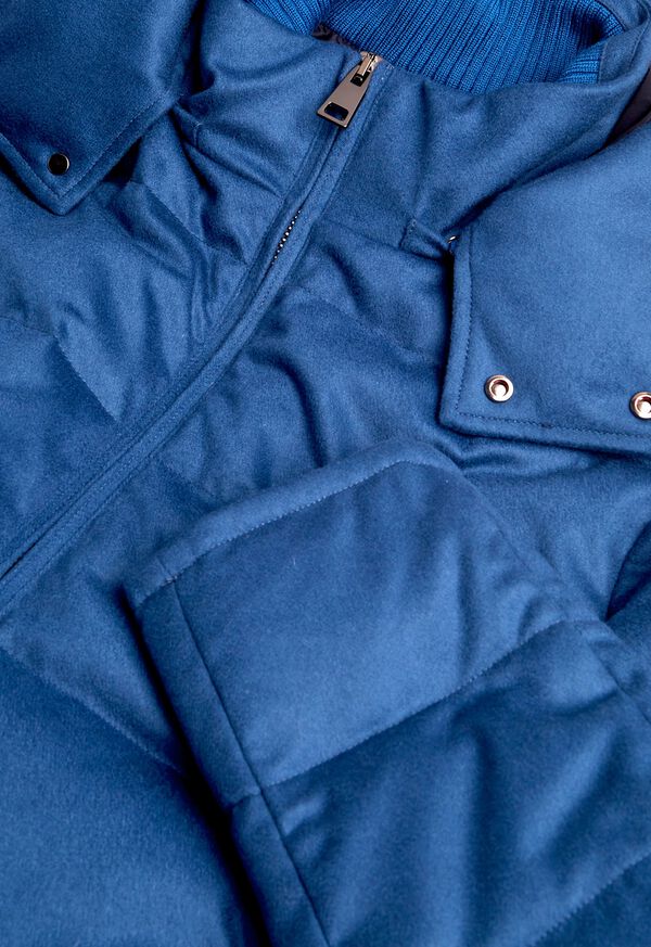 Paul Stuart Cashmere Quilted Down Puffer Jacket, image 5