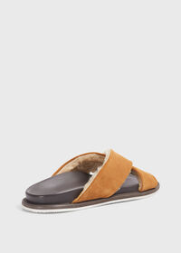 Paul Stuart Punta III Shearling Crossover Slide, thumbnail 3