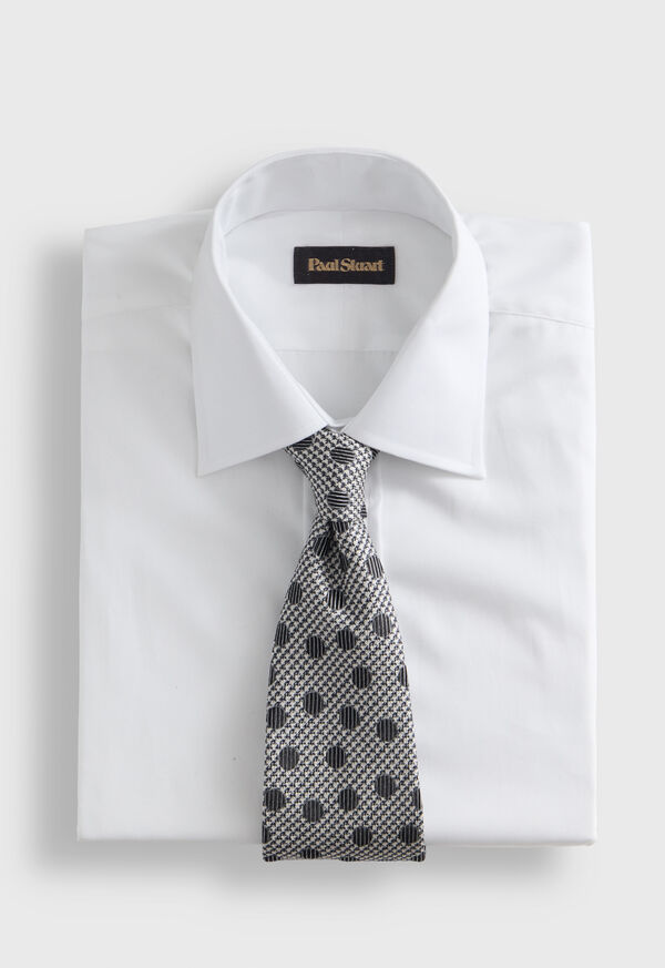 Paul Stuart Circle and Houndstooth Silk Tie, image 2