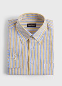 Paul Stuart Linen Shadow Stripe Sport Shirt, thumbnail 1