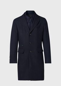 Paul Stuart Wool and Cashmere Plaid Hybrid Coat with Gilet, thumbnail 1