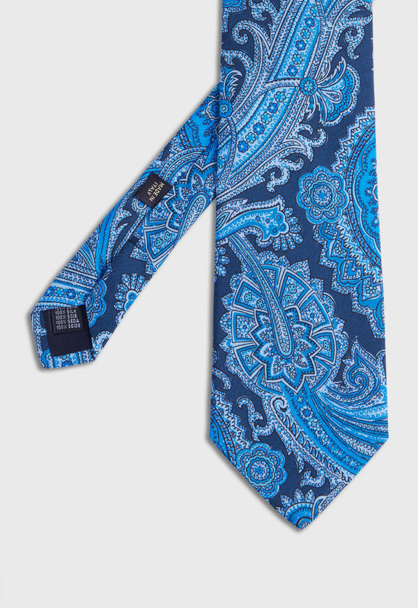 Paul Stuart Silk Twill Paisley Print Tie