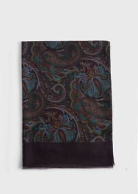 Paul Stuart Paisley Print Scarf, thumbnail 3