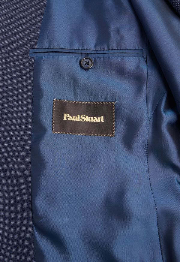 Paul Stuart Blue Pindot Paul Button Notch Suit, image 4