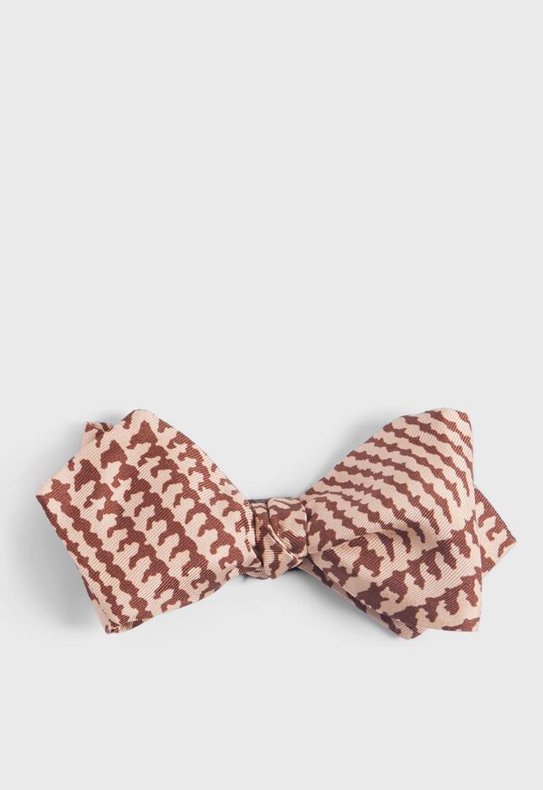 Paul Stuart Printed Silk Glen Plaid Bow Tie, image 1