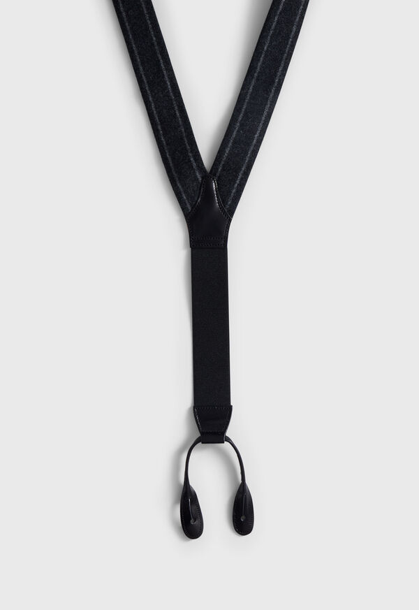 Paul Stuart English Flannel Chalk Stripe Suspenders, image 3