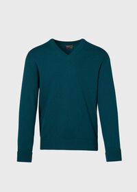 Paul Stuart Classic Cashmere Double Ply V-Neck Sweater, thumbnail 1