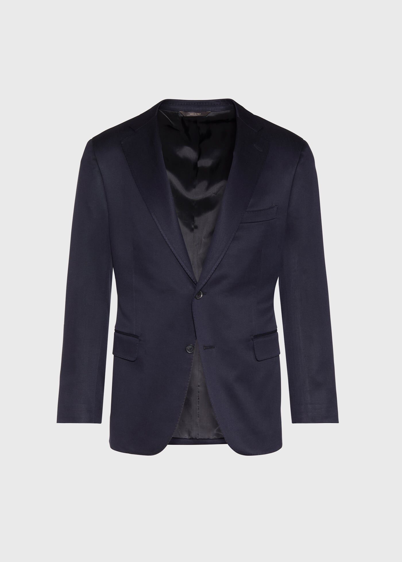 Silk navy jacket deals