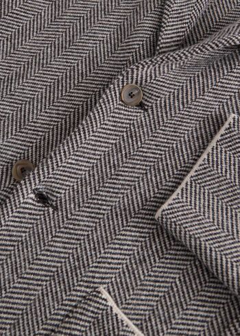 Paul Stuart Knitted Herringbone Jacket