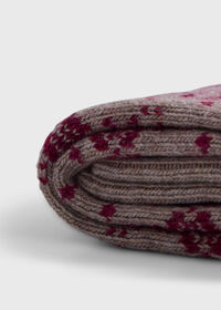 Paul Stuart Wool Blend Reindeer & Snowflake Sock, thumbnail 2