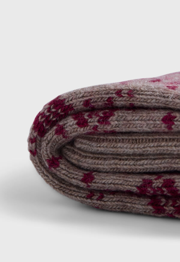 Paul Stuart Wool Blend Reindeer & Snowflake Sock, image 2