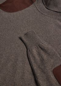 Paul Stuart Cashmere & Suede Gun Patch Turtleneck, thumbnail 6