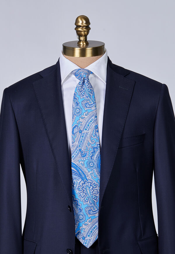 Paul Stuart Silk Twill Paisley Print Tie, image 3